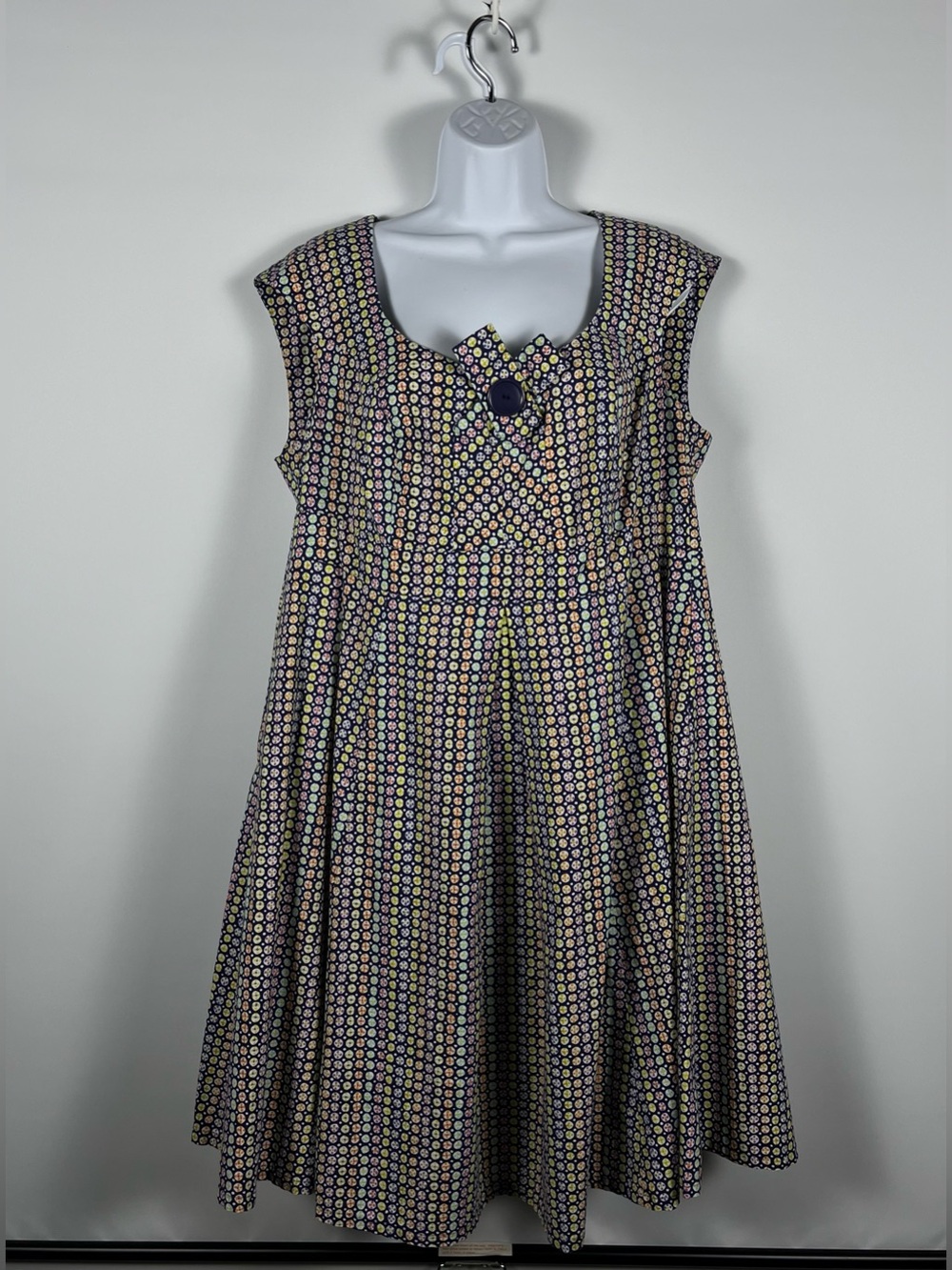 Cherry Velvet Retro Candy  Sookie Silhouette Dress 100% Cotton Size 0X (XXL)